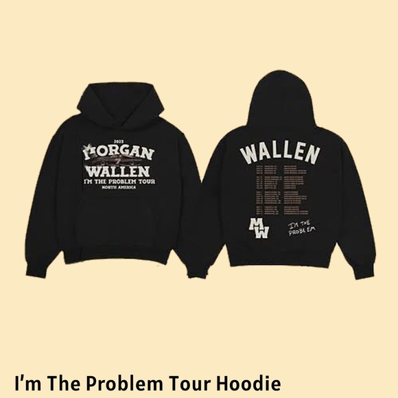 Morgan Wallen Black Tour Hoodie - Picture 1 of 3
